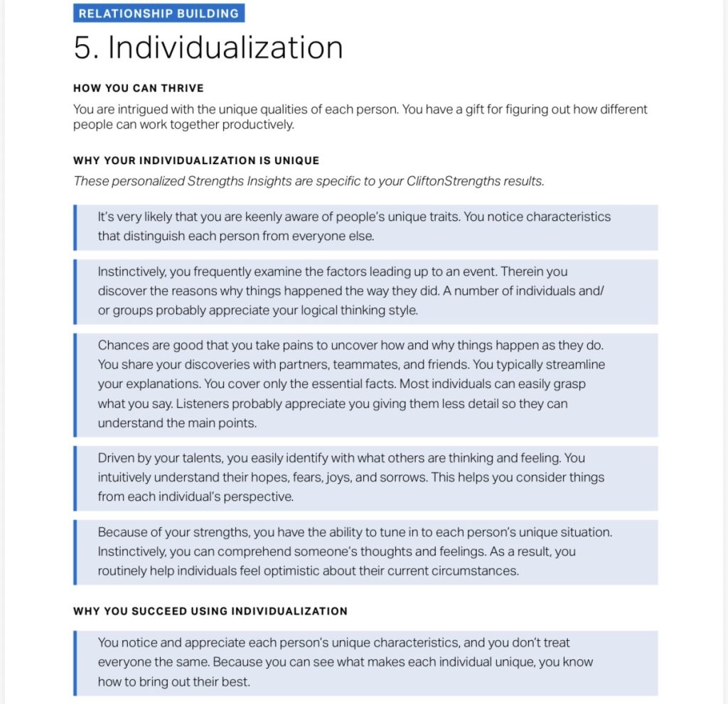 Individualization